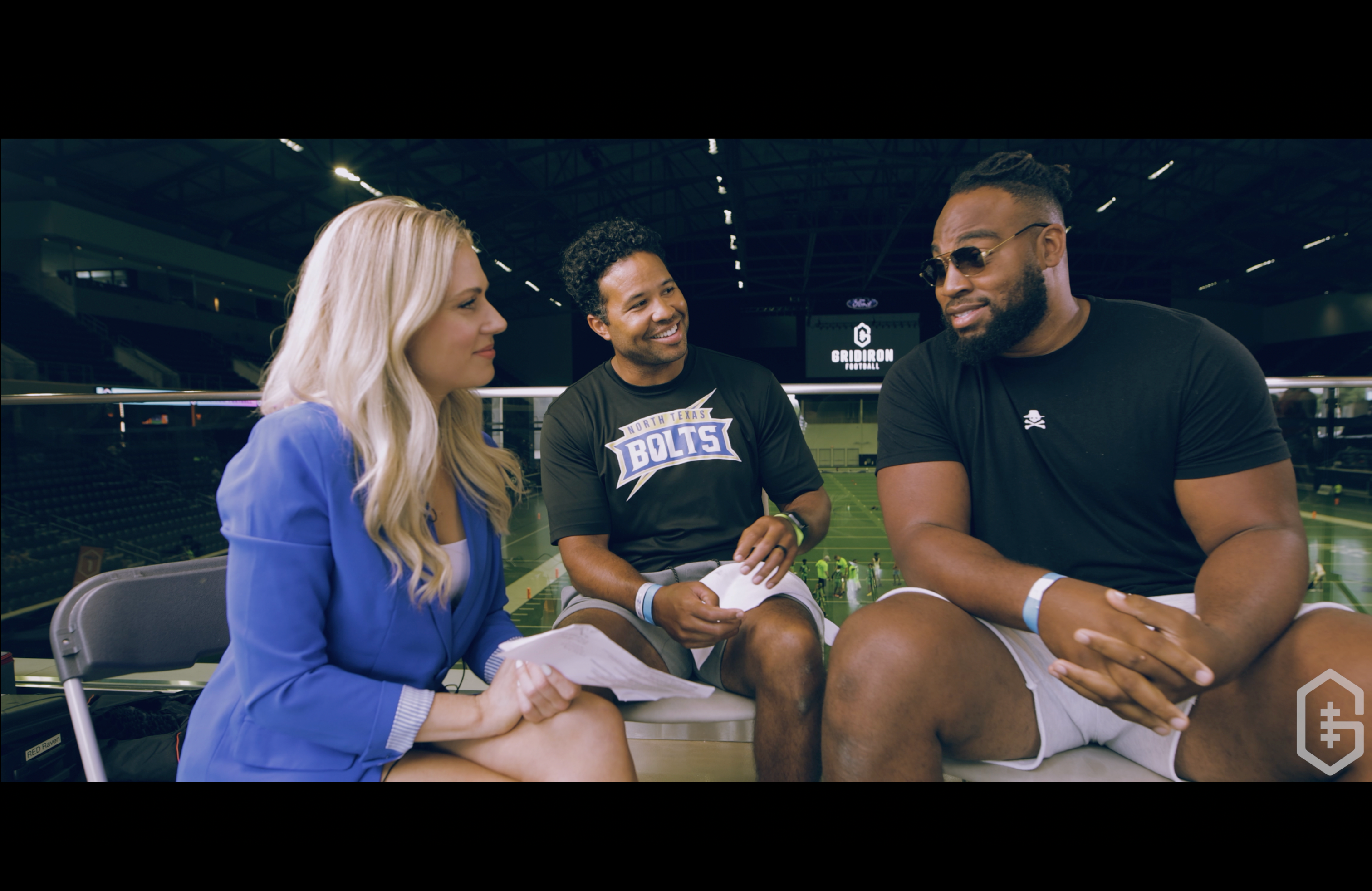 Former NFL Pros, Josh Barrett and Rico Gathers, Take on the Gridiron Blitz