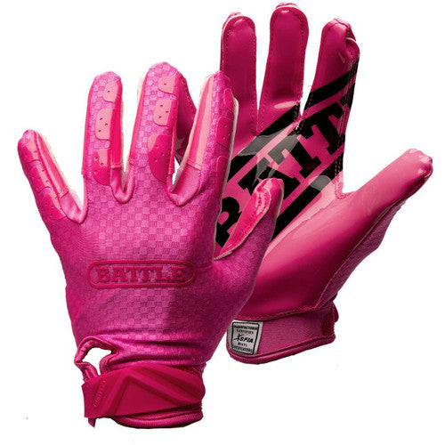 Triple Threat Youth Football Gloves by Battle