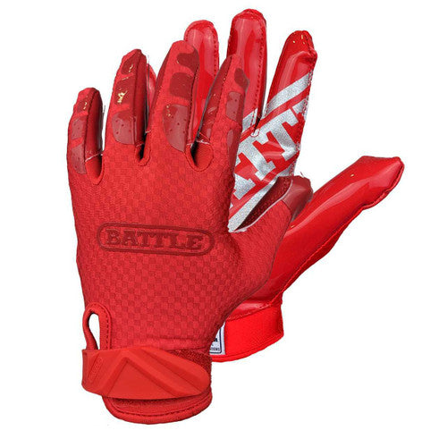 Triple Threat Youth Football Gloves by Battle