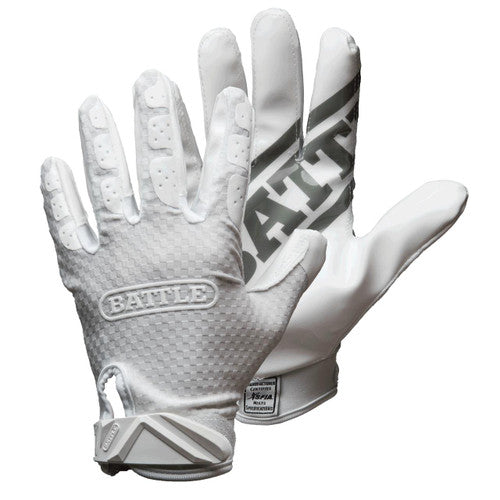 Triple Threat Youth Football Gloves by Battle